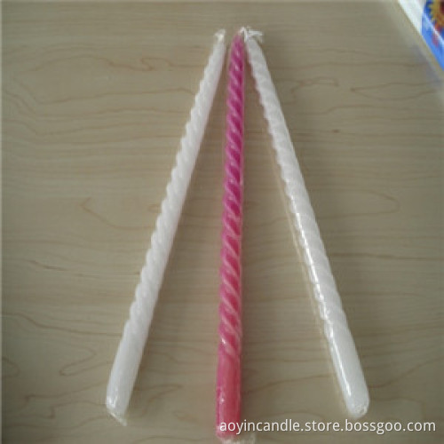 White Fluted Candle 72g to Cameroon